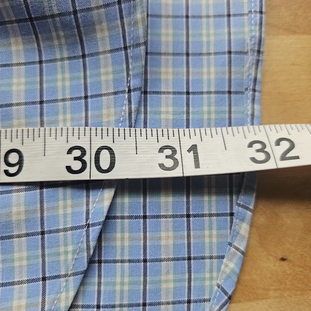 Polo‎ Ralph Lauren Performance Plaid Button Down Size Large Wyndham Golf